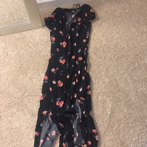 H&M button down flower dress